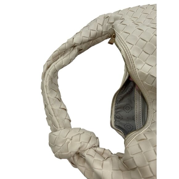 Urban Expressions Ivory Vanessa Vegan Leather Hobo - Picture 10 of 12